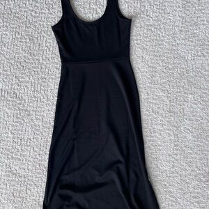 Open Edit Black Sleeveless Dress